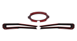 Ford Ranger Grill Cover 2023+ Red - Image 5