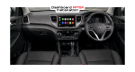 Hyundai Tucson 9" RHD Trimplate 2015+ with SWC Canbus and Harness - Image 8