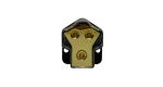 Blackspider 1-In 2-Out Gold-Plated Car Audio Power Distribution Block - Image 3