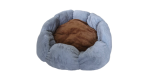 Petal Pet Bed - Blue/ Brown - S