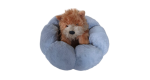 Petal Pet Bed - Blue/ Brown - S - Image 4