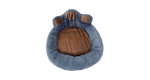 Paw Pet Bed - Blue/ Brown - L